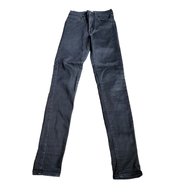 Levi Strauss & CO mile high super skinny black denim  Jean pants 27x32 - Picture 1 of 10